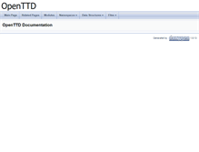 Tablet Screenshot of docs.openttd.org